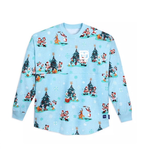 2023 Walt Disney World Christmas Holiday Blue Spirit Jersey Adult XXL 2XL - NEW - Picture 2 of 4